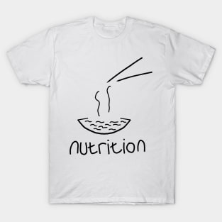 Nutrition Food Hand Drawing T-Shirt